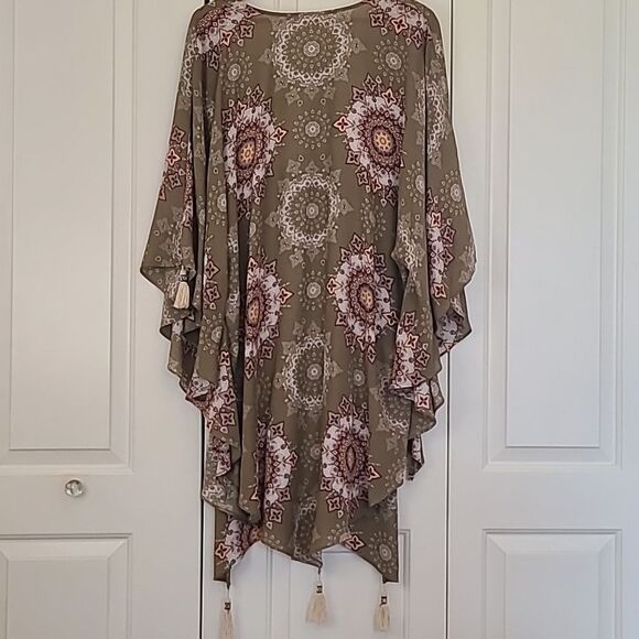 ALTAR'D STATE Ridley Kimono Oversized Boho With Tassels Size S/M - Picture 7 of 10